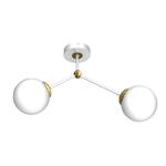 Lampa sufitowa JOY WHITE / GOLD 2xE14 MLP7463 Milagro w sklepie internetowym Lampy Fabryka