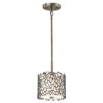 Mała lampa wisząca Silver Coral – 1 źródło światła KL-SILVER-CORAL-MP Elstead Lighting w sklepie internetowym Lampy Fabryka