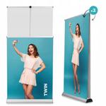 KASETA ROLL-UP ROLLUP DWUSTRONNY DOUBLE 120x200 cm w sklepie internetowym Light Perfect