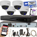 ZESTAW DO MONITORINGU HIKVISION 4 KAMERY DS-2CD1143G0-I 4MP REJESTRATOR DS-7604NI-K1/4P DYSK WD PURPLE 2TB APLIKACJA UHD w sklepie internetowym Alertkam