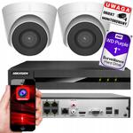 Zestaw do monitoringu Hikvision Hiwatch 2 x HWI-T240H + HWN-4104MH-4P + Dysk WD PURPLE 1 TB 2 x HWI-T240H + HWN-4104MH-4P + Dysk WD PURPLE 1 TB w sklepie internetowym Alertkam