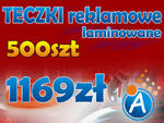 Teczki reklamowe laminowane/foliowane 500 szt w sklepie internetowym Askonet