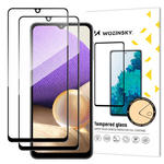 Wozinsky zestaw 2x super wytrzymałe szkło hartowane Full Glue na cały ekran z ramką Case Friendly Samsung Galaxy A32 5G czarny w sklepie internetowym Inear.pl
