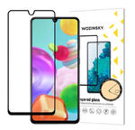 Wozinsky super wytrzymałe szkło hartowane Full Glue na cały ekran z ramką Case Friendly Samsung Galaxy A41 czarny w sklepie internetowym Inear.pl