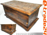 Drewniany Stylowy Zdobiony KUFER Skrzynia 50x29x28cm w sklepie internetowym e-trade24.pl 