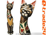 Figurka Koty Rzeźba Drewniana KOT 60cm Rękodzieło w sklepie internetowym e-trade24.pl 