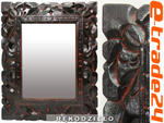 Piękne LUSTRO w Ręcznie Rzeźbionej Ramie 29x24cm w sklepie internetowym e-trade24.pl 
