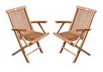 Krzesła zestaw 2 szt. składane krzesło ogrodowe z drewna tekowego w sklepie internetowym TwojPasaz.pl