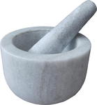 Możdzierz kamienny do przypraw i ziół biały Bowl w sklepie internetowym TwojPasaz.pl