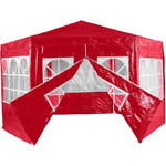 Pawilon ogrodowy Handlowy namiot Altana czerwona sześciokątna w sklepie internetowym TwojPasaz.pl