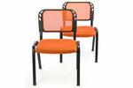 Krzesła konferencyjne pomarańczowe, 2 sztuki w sklepie internetowym TwojPasaz.pl