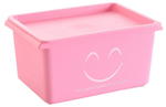 Pudełko na zabawki 5 l, różowe w sklepie internetowym TwojPasaz.pl