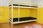 Dziecięce łóżko piętrowe, drewniane - Meble dla dzieci w sklepie internetowym TwojPasaz.pl