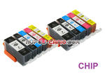 tusze PGI-525BK - CLI-526 do Canon (10 szt z chipami, Bt) tusze do Canon MG5350, MG5250, MG5150, iP4850, iP4950, MG6150, MG6250 w sklepie internetowym Kupuj-tanio.com 