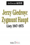 JERZY GIEDROYC Z HAUPT 1947-1975 LISTY NOWA w sklepie internetowym ksiazkitanie.pl