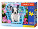 PUZZLE 100 ELEMENTÓW BULDOG FRANCUSKI w sklepie internetowym ksiazkitanie.pl