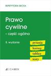 PRAWO CYWILNE CZĘŚĆ OGÓLNA WYDANIE 8 2020 w sklepie internetowym ksiazkitanie.pl