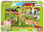 PUZZLE 100 SCHLEICH EKOLOGICZNA ŻYWNOŚĆ NOWE FOLIA w sklepie internetowym ksiazkitanie.pl