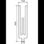 Grzałka ZRH-720 (2260W) Grzałka do pieca harvia cylindro PC70 ZRH-249 w sklepie internetowym Sauna-serwis.pl