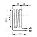 Grzałka Eos 20008084 (2500W) Grzałka do sauny Eos w sklepie internetowym Sauna-serwis.pl