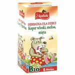 Herbatka dla Dzieci Ułatwiająca Trawienie Bio (Koper Włoski, Melisa, Mięta) 30 g (20 x 1,5 g) - Apotheke w sklepie internetowym MarketBio.pl