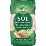 Sól Kłodawska Kamienna Naturalna Miałka Różowa Niejodowana 1,1 kg - Smakosz w sklepie internetowym MarketBio.pl