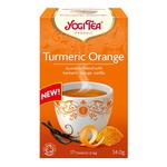 Herbatka Kurkuma Pomarańcza Bio (17 x 2 g) 34 g - Yogi Tea w sklepie internetowym MarketBio.pl