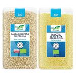 Zestaw Kasza Jaglana Bio 1 kg + Kasza Gryczana Niepalona Bio 1 kg Bio Planet w sklepie internetowym MarketBio.pl