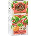 Herbata Owocowa w Saszetkach RASPBERRY 50 g (25 x 2 g) - BASILUR w sklepie internetowym MarketBio.pl