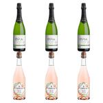 3 x Szampan Bezalkoholowy Opia Chardonnay, Bezsiarkowy, Wino Bezalkoholowe Musujące Gazowane Organiczne Sparkling 0% 0,75 l - Opia + 3 x Szampan Bezalkoholowy Bio Florentina Rose bez Siarczynów w sklepie internetowym MarketBio.pl