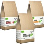 Zestaw 3 x 0,5 kg Kawa Ziarnista Bio Espresso + Crema + Kraft Rigello w sklepie internetowym MarketBio.pl