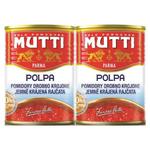 2 x Pomidory w Kawałkach 400 g Drobno Krojone Polpa Pulpa MUTTI w sklepie internetowym MarketBio.pl