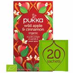 Herbatka Naturalnie Aromatyzowana WILD APPLE & CINNAMON BIO 40 g (20 saszetek) - PUKKA w sklepie internetowym MarketBio.pl