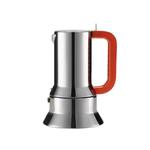 Alessi - Ciśnieniowy zaparzacz do espresso 9090 Manico forato - srebrny, na 6 filiżanek w sklepie internetowym Barokko.pl