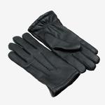 Ekskluzywne, ciepłe i oryginalne rękawiczki ze skóry z łosia, ocieplane kaszmirem, czarne w sklepie internetowym Kalta.pl