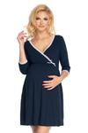 Koszulka nocna Koszula Nocna Ciążowa Model 0178 Navy - PeeKaBoo w sklepie internetowym A&JStyle