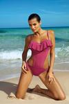 Jednoczęściowy strój kąpielowy Kostium kąpielowy Model Carmen Rose Pink M-468 Dirty Pink - Marko w sklepie internetowym A&JStyle