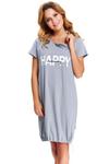 Koszulka nocna Koszula Ciążowa Model TCB.9504 Grey - Dn-nightwear w sklepie internetowym A&JStyle