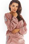 Bluza Damska Model A374 Pink Welur - awama w sklepie internetowym A&JStyle