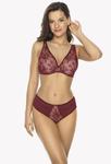 Biustonosz push-up bralette Gaia BS 1032 Jenny Bordowy bordowy w sklepie internetowym A&JStyle