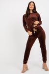 Spodnie Komplet Model WN-KMPL-8129.30X Dark Brown - Rue Paris w sklepie internetowym A&JStyle