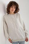 Bluza Damska Model EM-BL-617-4.41P Light Grey - Ex Moda w sklepie internetowym A&JStyle