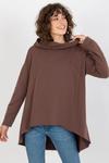 Bluza Damska Model EM-BL-U293.95 Dark Brown - Ex Moda w sklepie internetowym A&JStyle