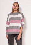 Sweter Damski Model SWE299 Grey/Pink/Ecru - MKM w sklepie internetowym A&JStyle