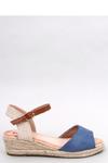 Sandałki espadryle na koturnie EAKES BLUE - Inello w sklepie internetowym A&JStyle