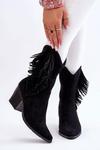 Kowbojki Model Elyse HY51-88 Black Zamsz - Step in style w sklepie internetowym A&JStyle