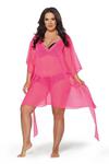 Tunika-Pareo Ava 020 Neon Pink neon pink w sklepie internetowym A&JStyle