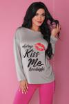 Piżama Damska Model Sweet Kiss 108 Grey/Pink - Livia Corsetti Fashion w sklepie internetowym A&JStyle