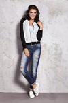 Bluza Damska Model M017 Ecru/Black - Infinite You w sklepie internetowym A&JStyle