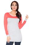 Tunika Model J5 Light Grey/Coral - RaWear w sklepie internetowym A&JStyle